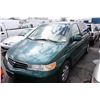 Image 1 : 2002 HONDA ODYSSEY, 4DR VAN, GREEN, VIN # 2HKRL186X2H002356