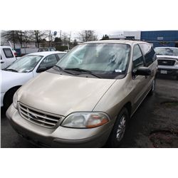 1999 FORD WINDSTAR, 4DR VAN, BROWN, VIN#2FMZA5143XBA58403