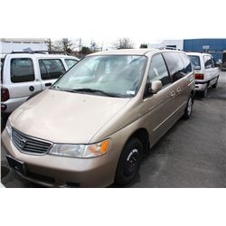 1999 HONDA ODYSSEY, PASS VAN, BROWN VIN#2HKRL1869XH007572,