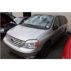 2004 FORD FREESTAR, 4DRSW, GREY, VIN# 2FM2A50254BA35149