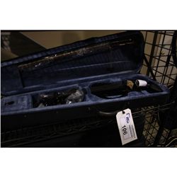 BLACK ELECTRIC VIOLIN WITH CASE