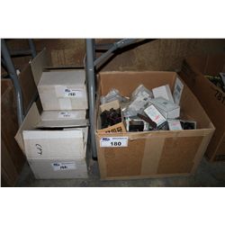 LOT OF ASSORTED GUITAR PARTS & 3 SPEAKERS