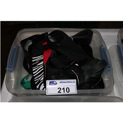 BIN OF ASSORTED GUITAR STRAPS