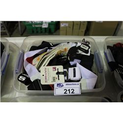 BIN OF ASSORTED GUITAR STRAPS