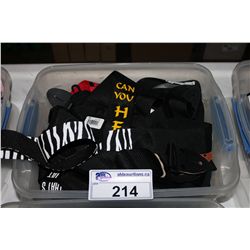 BIN OF ASSORTED GUITAR STRAPS