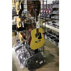 ARIA SOLID TOP HAND CRAFTED ACCOUSTIC GUITAR WITH A TRIBESMAN CLASSIC SOFT GUITAR BAG