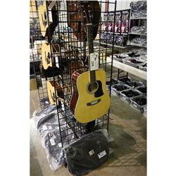 ARIA SOLID TOP HAND CRAFTED ACCOUSTIC GUITAR WITH A TRIBESMAN CLASSIC SOFT GUITAR BAG