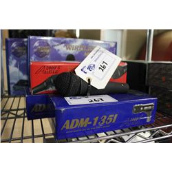 4 ASSORTED AUDIO 2000 MICROPHONES