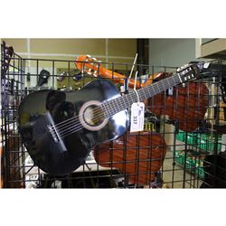 BLACK ALIEEN ACCOUSTIC GUITAR