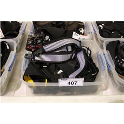 BIN OF ASSORTED GUITAR STRAPS