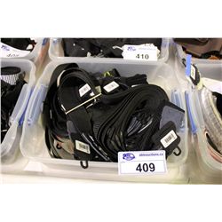 BIN OF ASSORTED GUITAR STRAPS