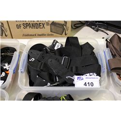 BIN OF ASSORTED GUITAR STRAPS