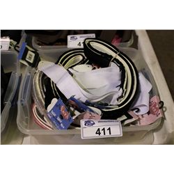 BIN OF ASSORTED GUITAR STRAPS