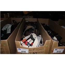 LARGE BOX OF ASSORTED GUITAR STRAPS