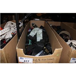 LARGE BOX OF ASSORTED GUITAR STRAPS