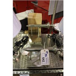 PAIR OF GALANT SATIN WALL SCONCE