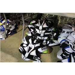 ASSORTED SIZED REEBOK SHOULDER PADS