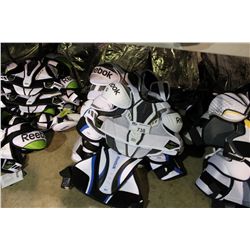 ASSORTED SIZED REEBOK SHOULDER PADS