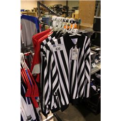 LOT OF REF JERSEYS & SPORTS CLOTHING