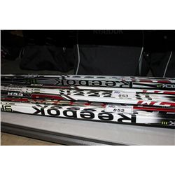 5 ASSORTED HOCKEY STICKS