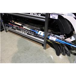LARGE LOT OF ASSORTED HOCKEY STICKS