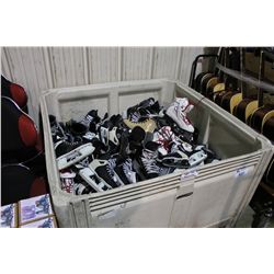 LARGE LOT OF ASSORTED RENTAL SKATES *BIN NOT INCLUDED