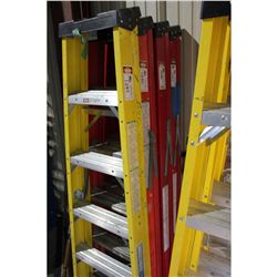 RED 6FT INDUSTRIAL LADDER