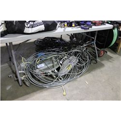 ASSORTED CABLES & CABLE PULLERS