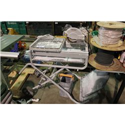 RIGID TILE CUTTER ON MOBILE UTILITY STAND