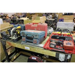 LOT OF ASSORTED POWER TOOLS