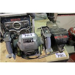 POWERSONIC 8" BENCH GRINDER & BENCH VICE