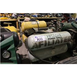 HITACHI AIR COMPRESSOR & YELLOW AIR COMPRESSOR