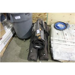 LOT OF ASSORTED GOLF BAGS & CLUBS