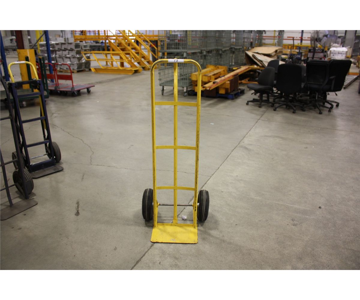 YELLOW PNEUMATIC TIRE HAND TRUCK