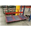 Image 1 : 3 RED FOLDABLE PRODUCT CART