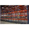 Image 2 : RUN OF 9 PALLET RACKING BAYS: INCLUDING 10 BLUE 20' UPRIGHTS AND 82 ORANGE CROSSBARS