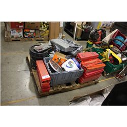 PALLET OF ASSORTED SHOP EQUIPMENT