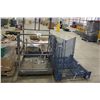 Image 1 : GREY METAL MAN CAGE & BLUE METAL PALLET BIN