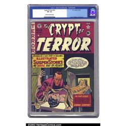 Crypt of Terror #18 (EC, 1950) CGC VF- 7.5 Cream to off-white pages. EC books are famous for thei...