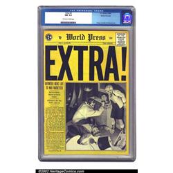 Extra! #3 Gaines File pedigree 10/12 (EC, 1955) CGC NM 9.4 Off-white to white pages. This is a su...
