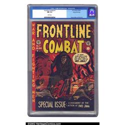 Frontline Combat #7 Gaines File pedigree 3/10 (EC, 1952) CGC NM 9.4 White pages. This special Iwo...