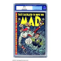 Mad #2 (EC, 1952) CGC NM- 9.2 Cream to off-white pages. A typically over-the-top cover rendering...