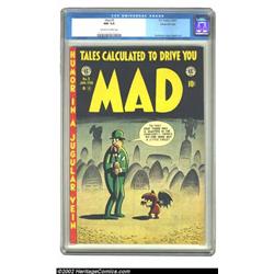 Mad #3 Gaines File pedigree Certificate Missing (EC, 1953) CGC NM 9.4 Off-white to white pages. W...