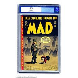 Mad #3 Mile High pedigree (EC, 1953) CGC VG+ 4.5 Off-white pages. Harvey Kurtzman's covers made u...