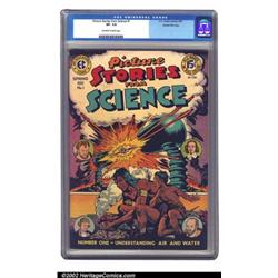 Picture Stories from Science #1 Gaines File pedigree 4/11 (EC, 1947) CGC VF- 7.5 Off-white to whi...