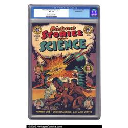 Picture Stories from Science #1 Gaines File pedigree 4/11 (EC, 1947) CGC VF- 7.5 Off-white to whi...