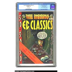 Three Dimensional EC Classics #1 Gaines File pedigree Certificate Missing (EC, 1954) CGC VF/NM 9....
