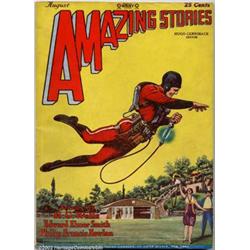 Amazing Stories Vol. 3, #5 (Ziff-Davis, 1928) VG+. The first appearance of Buck Rogers has to be...