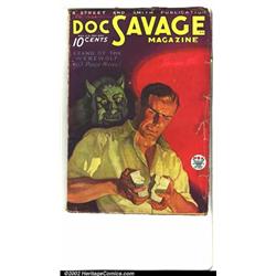 Doc Savage, "Brand of the Werewolf" (Street & Smith, 1934). This, the eleventh issue of Doc Savag...