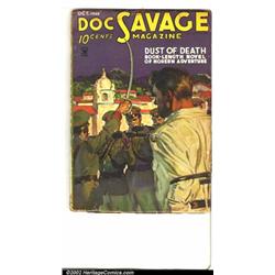 Doc Savage, "The Dust of Death" (Street & Smith, 1935). Will Doc survive the firing squad in "Dus...